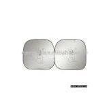 Square Collapsible Car Sunshade Made of Silver Nylon thumbnail-1