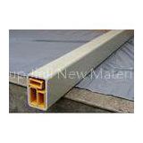 Heat - resistant Plastic Fiber Glass FRP Square Tube Pultruded Building Material