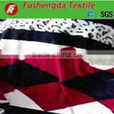 2016 New Design 100% Polyester Animal Printed pv Plush Fabric