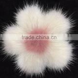 YR836 Women Fashion Fur Accessory Genuine Mink Fur Flower thumbnail-4