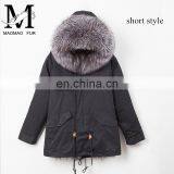 Hot Sales Winter's Fox Fur Lined Parka Germany Fur Coats With Removable Raccoon Fur Collar thumbnail-6