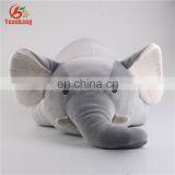 Custom baby stuffed animal plush grey elephant pillow with big ears