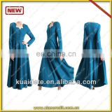 Solid color winter dress MADE OF 100% woolen for women KDT-D11