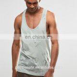 Men Printed Longline Sweat Sleeveless T-shirts Vest thumbnail-1