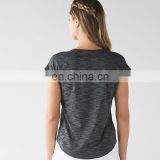 Wholesale Sport Dry Fit 100 Polyester o Neck t Shirt for Women thumbnail-2