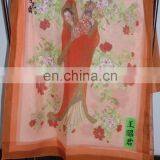 Factory Direct Luxury Custom Digital Printed Indian Silk Scarf thumbnail-1