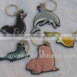 Factory Sale New Design Products Custom Branded Logo Rubber Keychain/soft Pvc Keyring