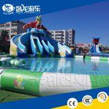 Hot kids inflatable game swimming pool slide giant inflatable slide