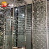 Foshan Factory Home Decoration Gold Finish Stainless Steel Room Divider Laser Cut Decorative Metal Screens thumbnail-5