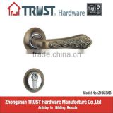 ZH023:TRUST Zinc Alloy Lever Door Handle with Escutcheon