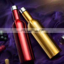 New Wine Shape 750ml Manufacture Bottle Logo Stainless Steel Insulated Vacuum Flask thumbnail-5