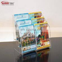 Plastic Leaflet Holder 6 Pockets 3 Tiers Acrylic Literature Rack thumbnail-2