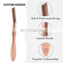 Private Label Biodegradable Hair Remover Eye Trimmer Professional Face Stainless Steel Eyebrow Razor thumbnail-2