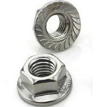 Carbon Steel / Stainless Steel Hex Flange Nuts M5 - M20 With Coarse / Fine Thread