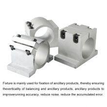 CNC Spindle Motor Fixture 65mm 80mm 85mm 100mm 125mm Cast Aluminum Mounted Round Square Spindle Mount For CNC Router Motor thumbnail-4