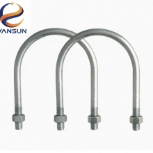 DIN Standard Zinc Plated U-Bolt Pipe Clamp for Electrical Pole and Power Line Fitting Installation thumbnail-4