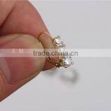 Simple Jewellery Design Lever Back 14k Gold and cz Earrings thumbnail-3