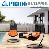 Patio Rattan Sofa Wicker Hanging Chair Stand Outdoor Hanging Lounge Chair thumbnail-1
