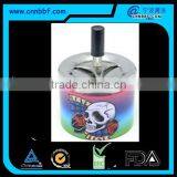Customized Skull Printing Tin Spinning Ashtrays thumbnail-1