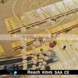 Shopping Mall & Hotel Ball Hanging Led Lights Ball Curtain Atrium Christmas Ball Decorations