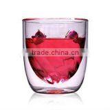 Heat resistant borosilicate glass tea cup