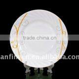 Opal Glass Plate With Decal thumbnail-1
