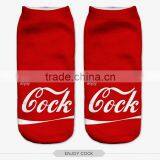 Red Hot Ankle Socks Soenjoy Cock High Quality 3d Full Print Colorful Ankle Socks Sports Unisex Custom Hot Sale Stretch Spandex thumbnail-3