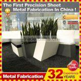 Kindle 2014 New Polychrome Galvanized Oblong Stanless Steel Flower Pot and Planter for Garden and Hotel