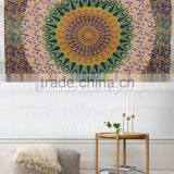 Indian Mandala Tapestry Ombre Cotton Bedspread Single Boho Wall Hanging Hippie Picnic Throw Blanket thumbnail-1