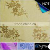 Polyester Tulle Metallic Printed Fabric for Decoration and Dress DSN 351 thumbnail-1