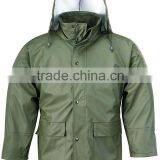 PU WITH POLYESTER WATERPROOF RAIN JACKET thumbnail-1