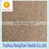 High Quality Grey Polyester Knitted Bright Brushed Velet Fabric