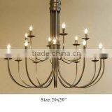 Hanging Chandelier, Iron Chandelier, Black Iron Chandelier, Colorful Hanging Chandelier thumbnail-1