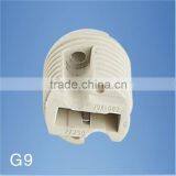 G9 Ceramic Lamp Holder Full Thread With Ring thumbnail-2