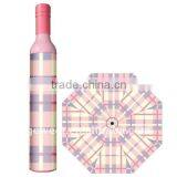 Fashion 3 Folding Wind Resistant Children Wine Bottle Rain Umbrella