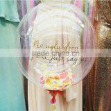 2016 Hot Sale 12-36inch Round Latex Transparent Balloons For Wedding Decoration Party Decoration With Tassels Most Popular thumbnail-2