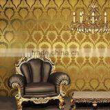 Peacock Feather Pattern Vinyl Wallpaper Entertainment 3d Fashion Wallpaper thumbnail-3
