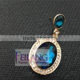 Retro Fashion Flash Diamond Earrings Round Color Drop Earrings thumbnail-5