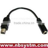 Mini B 5pin Plug to 3.5mm Jack cable