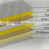 Reinforced aluminum foil scrim kraft (8 layers)/aluminum foil kraft paper laminate