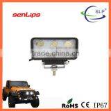 18W RECTANGLE WORK LIGHT LEDSPOTFLOOD BEAM OFF ROAD, SUV, TRUCK, TRACTOR. thumbnail-1