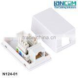Lancom Small MOQ Available Branded Designer Cat6 Surface Mount Box Keystone Jack Type thumbnail-1