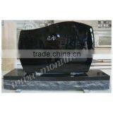 Shanxi Black Granite Headstone, USA Style Granite Monument