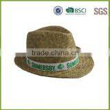 2015 Hot Sale Custom China Straw Fedora Hat thumbnail-2