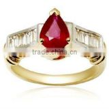 Engagement ruby Ring, Indian Engagement Rings