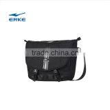 ERKE mens classic black polyester satchel single strap shoulder messenger bag for wholesale
