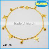 Olivia Jewelry Good Luck Dolphin Animal Charm 18k Gold Chain Anklet For Girls thumbnail-6