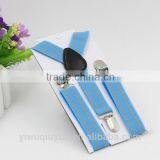 2.5cm Wide Kids Unisex Clip-on Braces Elastic Suspender Fashion "Blue/White/Red" 4th of July Suspenders thumbnail-2