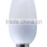 B15 3w Led Candle Light With Glass Cover/85-265V AC/warm White