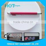 Click Action Ball Pen With Hollow Out Spray Paint Barrel, Touch Pen thumbnail-6